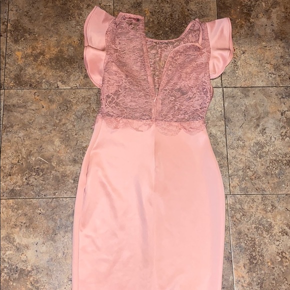 Pink half lace dress size small - Picture 4 of 4